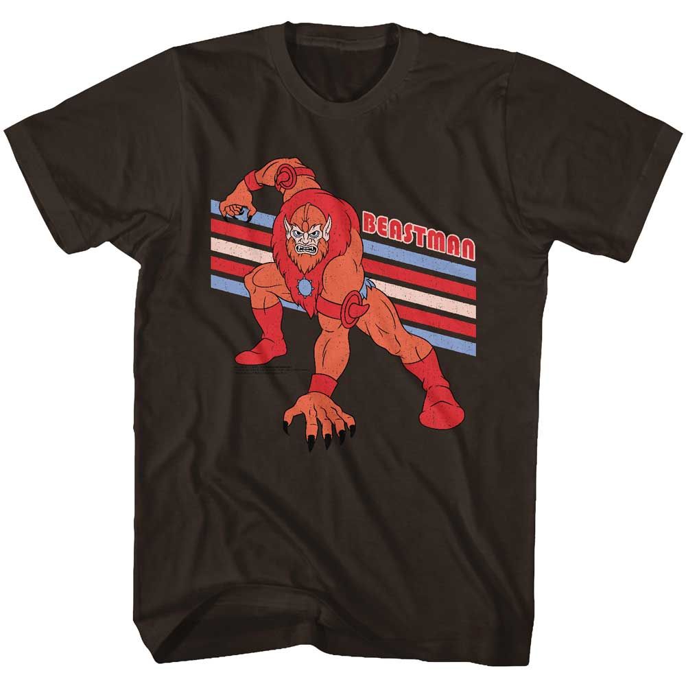 Beast Man Masters of the Universe t-shirt in dark chocolate