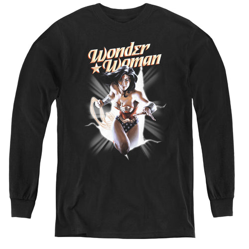 Wonder Woman WW Break Out Youth Long Sleeve T-Shirt