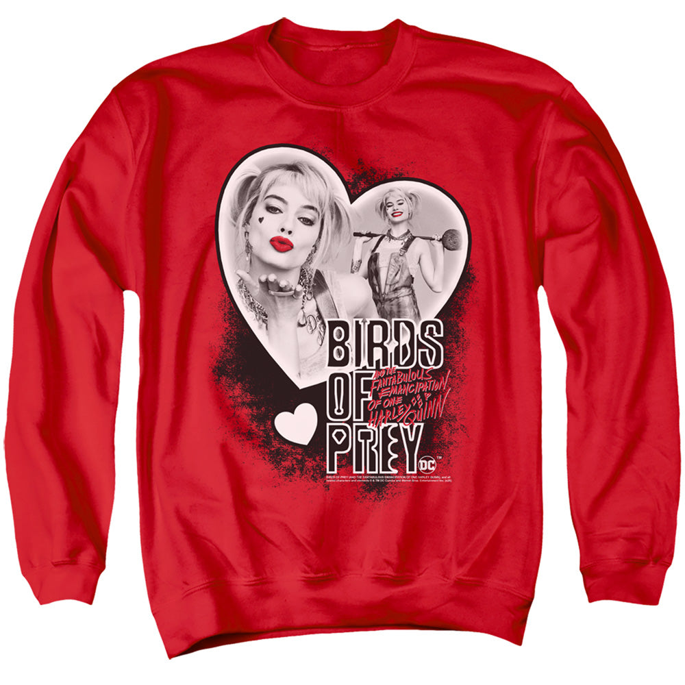 Birds of Prey Heart Harley Crewneck Sweatshirt