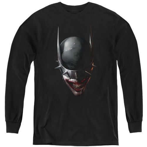 Batman Batman Who Laughs Head Youth Long Sleeve T-Shirt