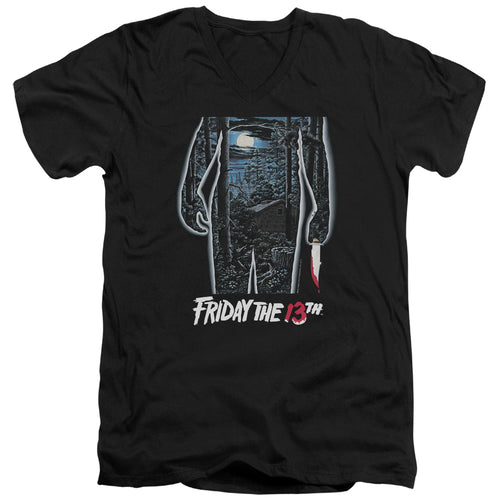 Friday the 13th 13Th Poster V-Neck T-Shirt
