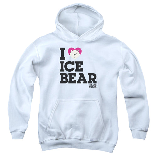 We Bare Bears I Heart Ice Bear Youth Hoodie