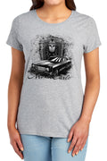 Chevy Monte Carlo Drawing Womens T-Shirt