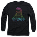 Sesame Street Cookie Monster Halftone Long Sleeve T-Shirt