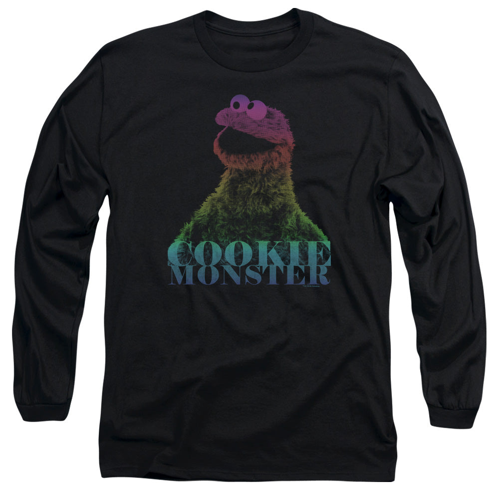 Sesame Street Cookie Monster Halftone Long Sleeve T-Shirt