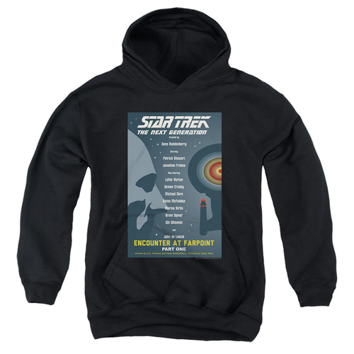 Star Trek Encounter at Farpoint Part One Black Youth Hoodie