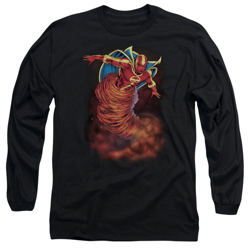Justice League Tornado Cloud Long Sleeve T-Shirt