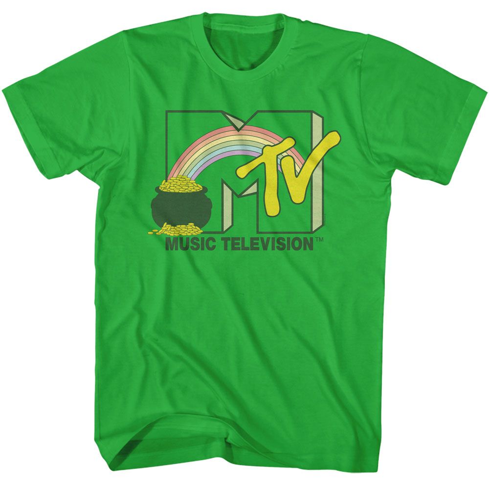 Pot of Gold MTV t-shirt in kelly green