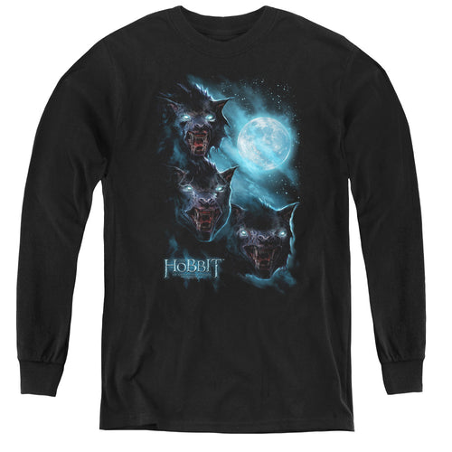 The Hobbit Three Warg Moon Youth Long Sleeve T-Shirt