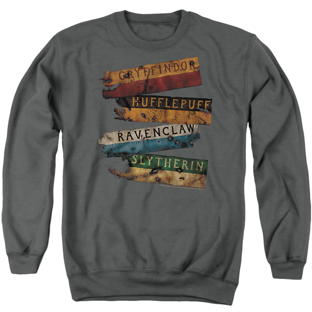 Harry Potter Burnt Banners Crewneck Sweatshirt