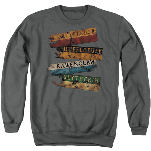 Harry Potter Burnt Banners Crewneck Sweatshirt