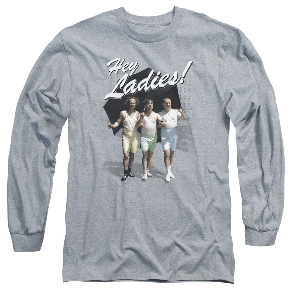 The Three Stooges Hey Ladies Long Sleeve T-Shirt