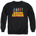 Justice League Standing Above Crewneck Sweatshirt