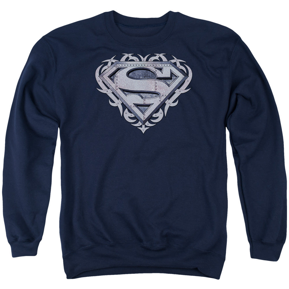 Superman Tribal Steel Shield Crewneck Sweatshirt