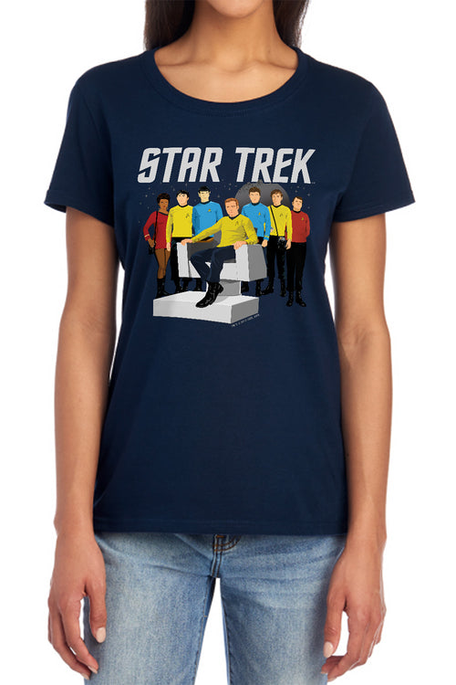 Star Trek Vector Crew Womens T-Shirt