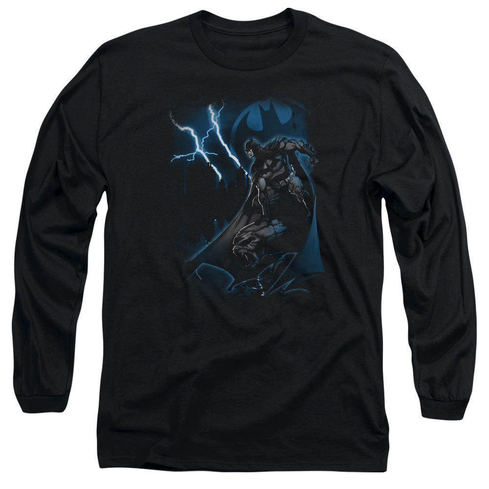Batman Lightning Strikes Long Sleeve T-Shirt