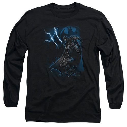 Batman Lightning Strikes Long Sleeve T-Shirt