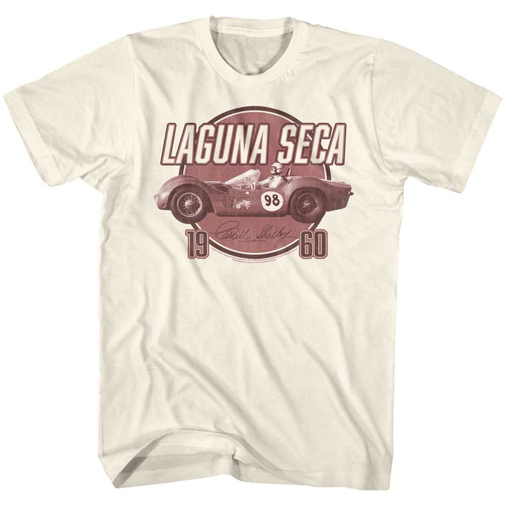 Laguna Seca 1960 Carroll Shelby t-shirt in natural