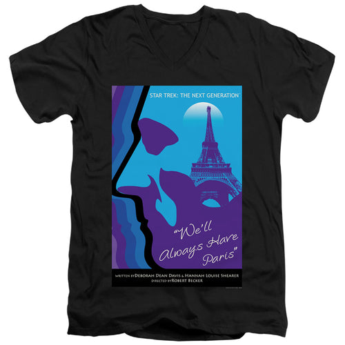 Star Trek We'll Always Have Paris Black V-Neck T-Shirt