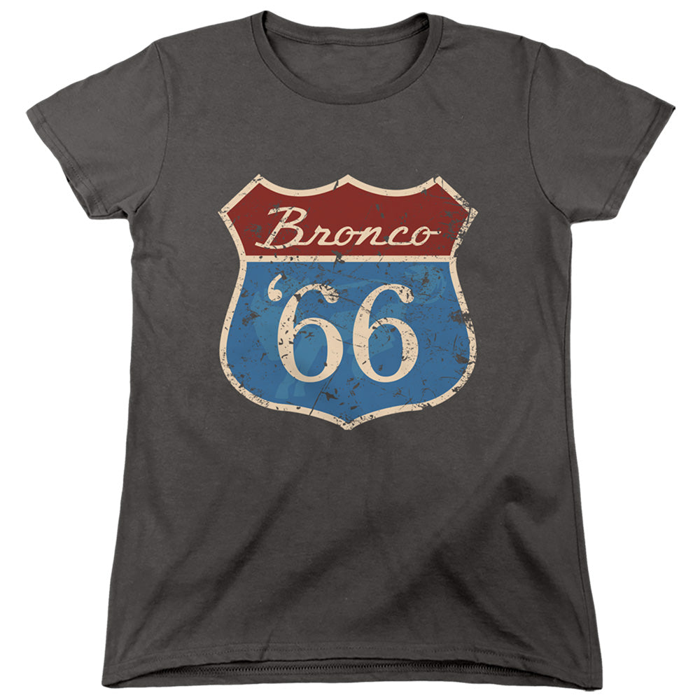 Ford Route 66 Bronco Womens T-Shirt