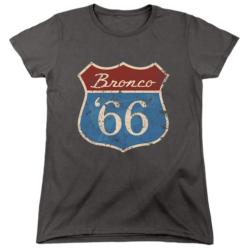 Ford Route 66 Bronco Womens T-Shirt