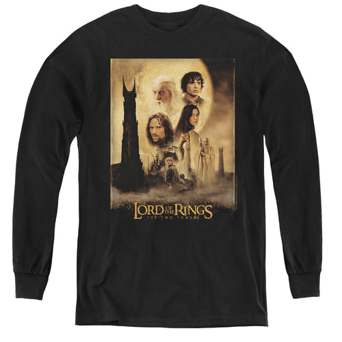 Lord of the Rings Two Towers Poster Youth Long Sleeve T-Shirt
