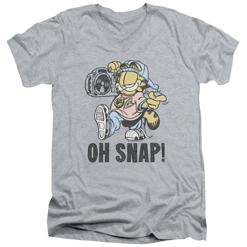 Garfield Oh Snap V-Neck T-Shirt