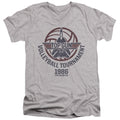 Top Gun Volleyball Tournament Grey V-Neck T-Shirt
