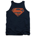 Superman Vintage Shield Collage Navy Tank Top