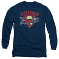 Superman Chain Breaking Long Sleeve T-Shirt