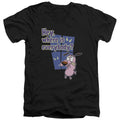 Courage the Cowardly Dog Where Is Everybody V-Neck T-Shirt
