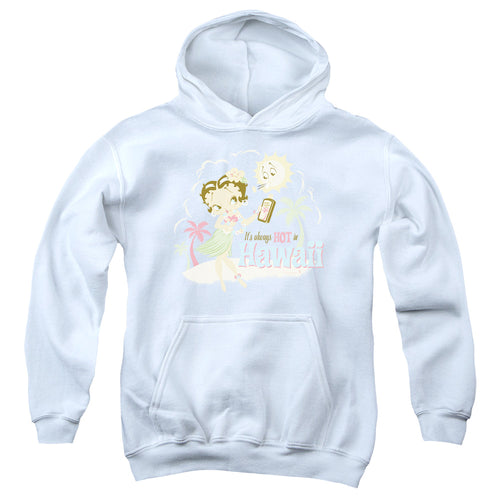 Betty Boop Hot in Hawaii Youth Hoodie