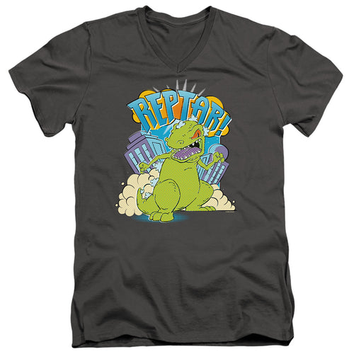 Rugrats Reptar Stomp V-Neck T-Shirt