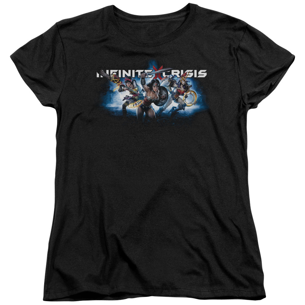 Infinite Crisis Ic Blue Womens T-Shirt