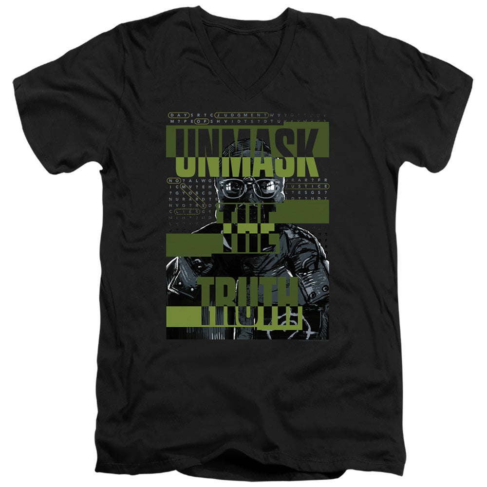 The Batman Unmask the Truth V-Neck T-Shirt
