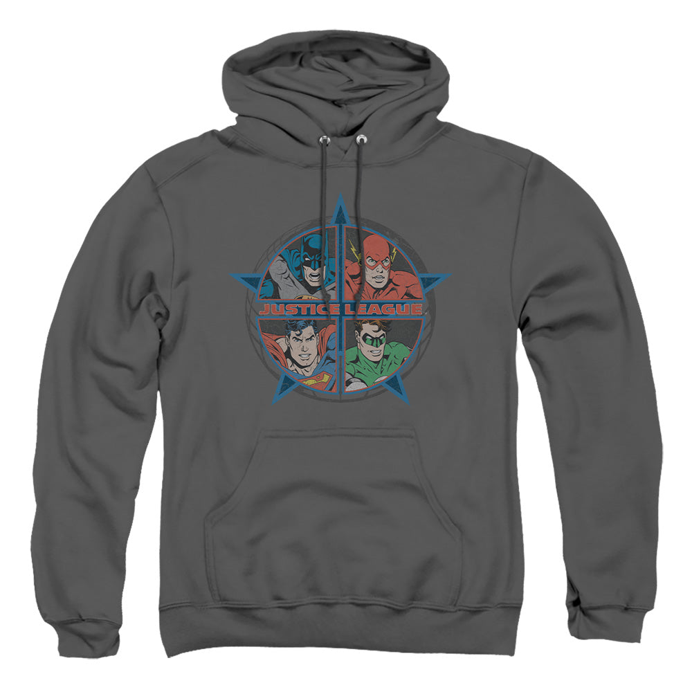 Justice League Four Heroes Pullover Hoodie