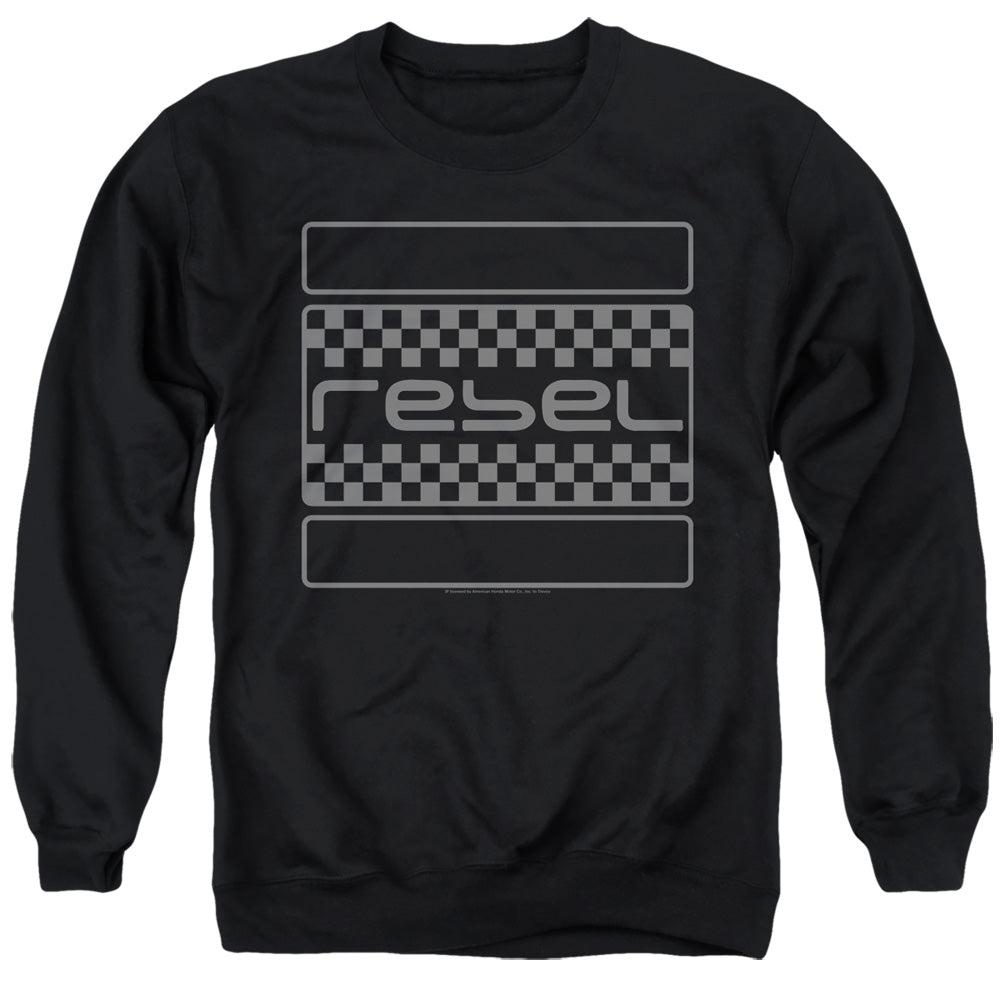Honda Rebel Checkers Grey Crewneck Sweatshirt