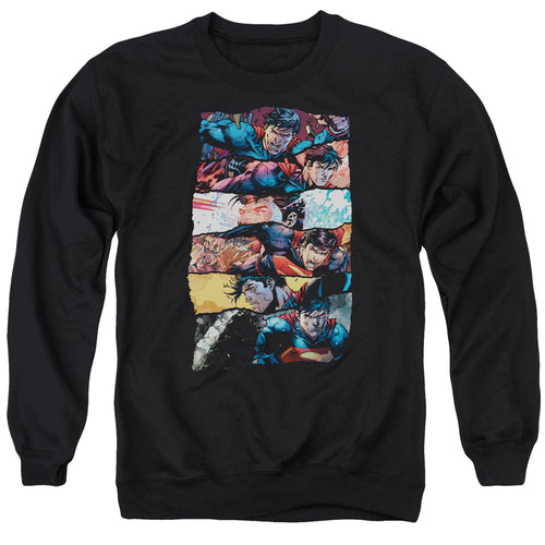 Superman Torn Collage Crewneck Sweatshirt