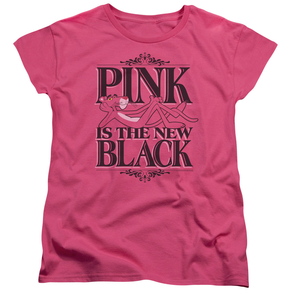Pink Panther The New Black Womens T-Shirt