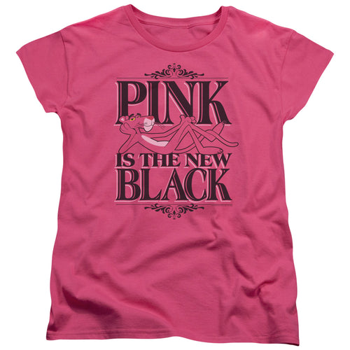 Pink Panther The New Black Womens T-Shirt