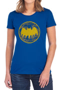 Batman Vintage Symbol Collage Womens T-Shirt