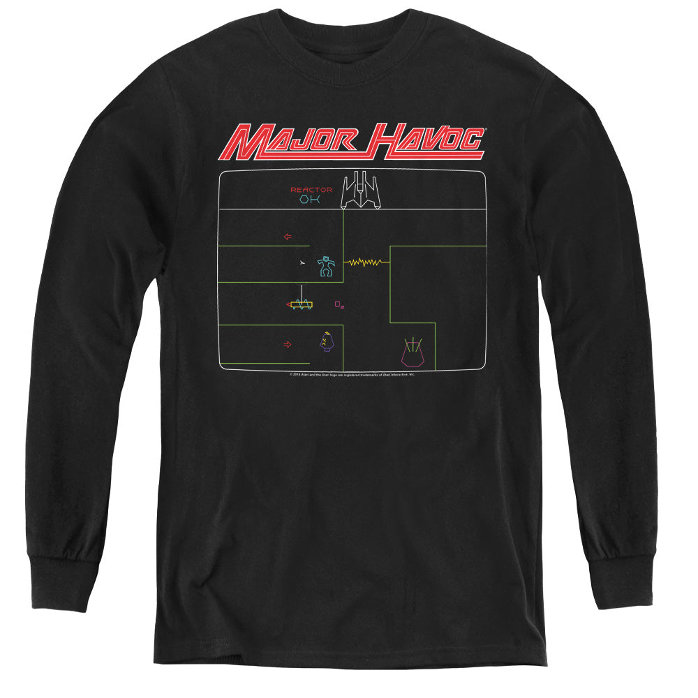 Atari Major Havoc Screen Youth Long Sleeve T-Shirt
