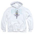 The Batman Joker Varsity on White Pullover Hoodie