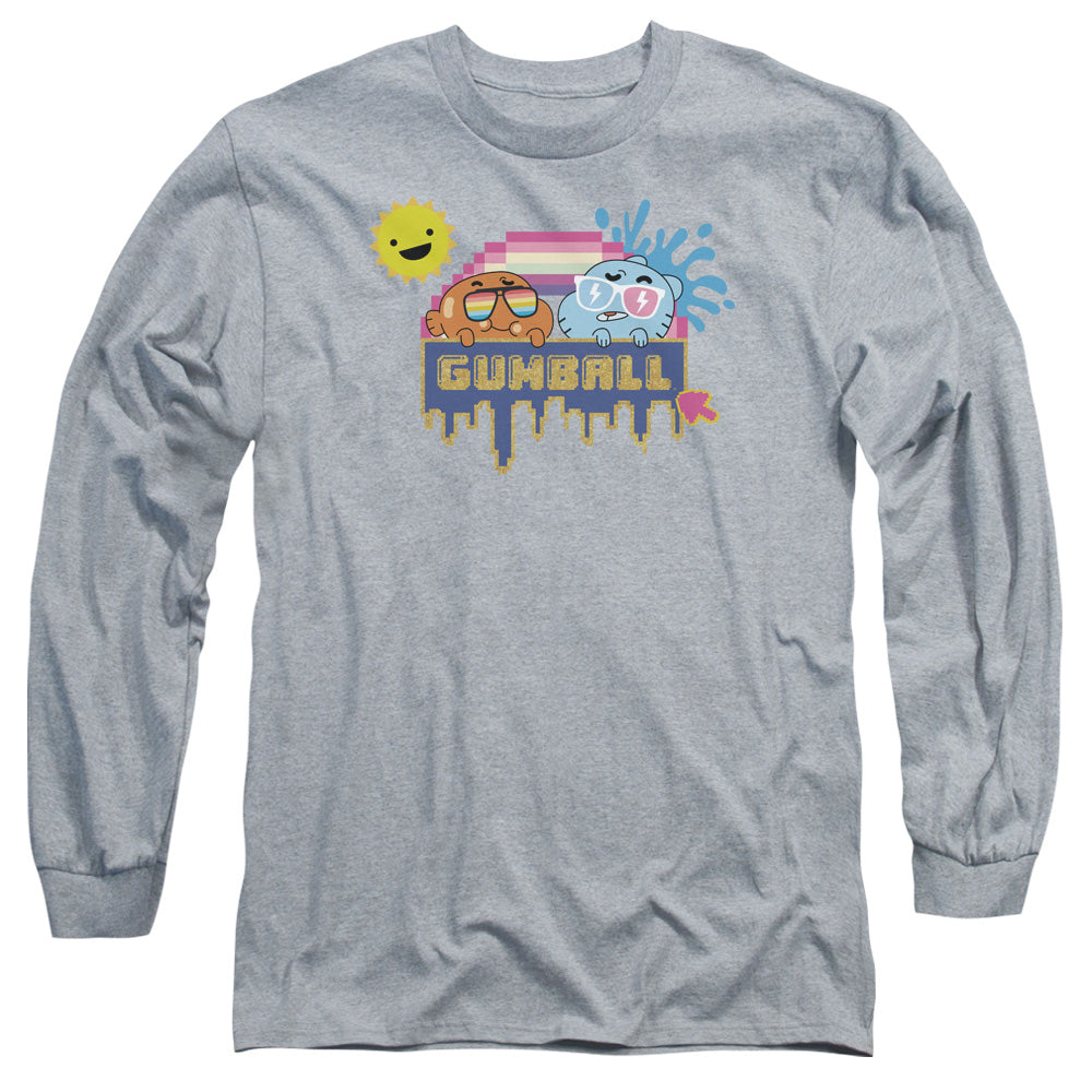 The Amazing World of Gumball Pixel Sunshine Logo Long Sleeve T-Shirt
