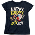 Ren and Stimpy Happy Happy Joy Joy Womens T-Shirt