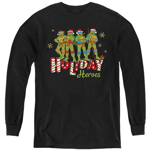 Teenage Mutant Ninja Turtles Holiday Heroes Christmas Shine Youth Long Sleeve T-Shirt