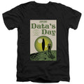 Star Trek Data's Day Black V-Neck T-Shirt