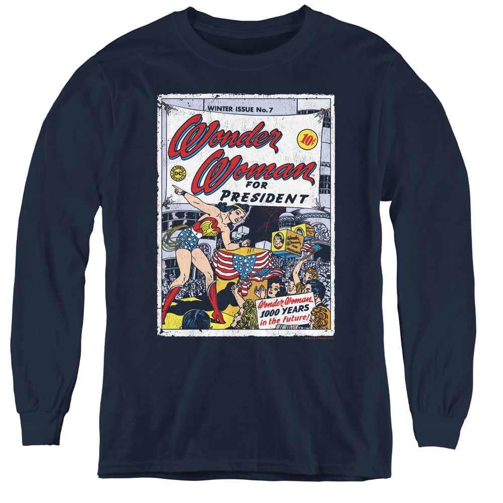 Wonder Woman Ww For President Youth Long Sleeve T-Shirt