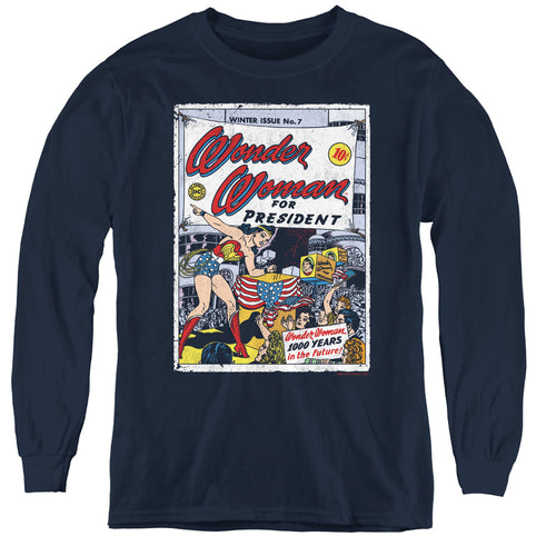 Wonder Woman Ww For President Youth Long Sleeve T-Shirt