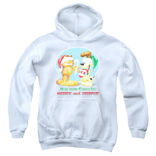 Garfield Merry And Striped Youth Hoodie